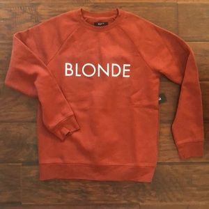 🔥FEW LEFT NEW BLONDE BRUNETTE THE LABEL CREW RUST